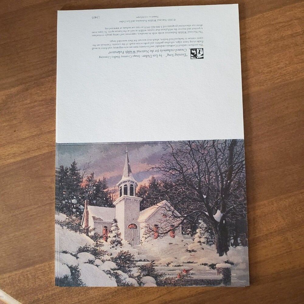 National Wildlife Federation Holiday Cards Christmas Evening Song by Les Didier